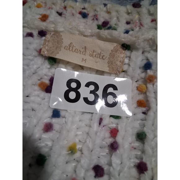 Altar'd State Women's size Medium Grungecore Confetti Chenille Festival Sweater - Picture 9 of 10